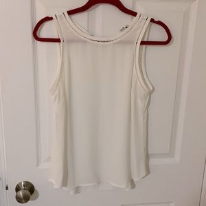 White Sleeveless Blouse